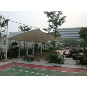 鄢陵县景观膜结构车棚展示