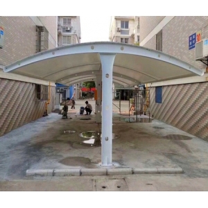 我公司承建的濮阳市清丰县明月水岸小区电动车充电车棚