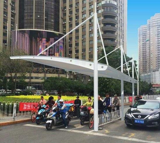 膜结构自行车棚报价单(图1)